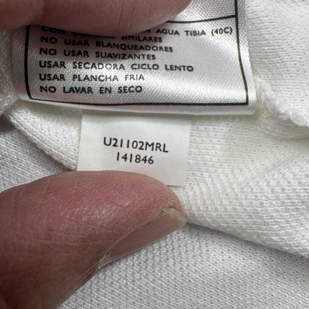 Vintage Nike Challenge Court Polo Shirt Mens Large White Dri-FIT Tennis Logo - Picture 14 of 15